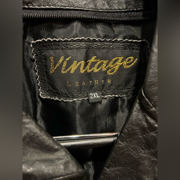 Genuine Vintage Leather Jacket - Picture 3 of 7